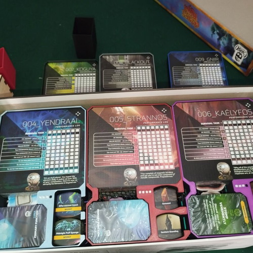 Unsettled 3D printed insert for board game and expansions