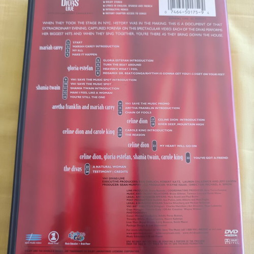 VH1 Divas Live 1998 DVD like new
