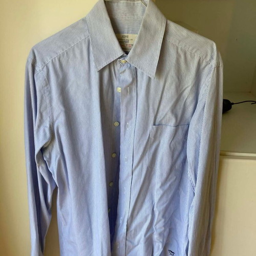 Xdye men's striped blue white shirt used, size M and L