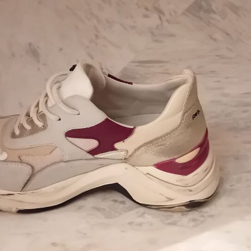 Renato Garini sneakers high-top like new, white and beige size 38