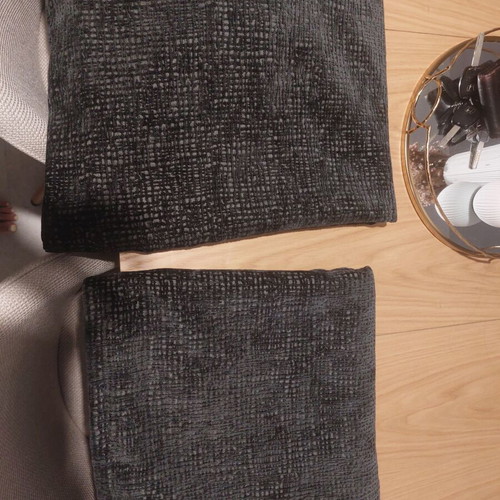 Dark grey black sofa throws, like new