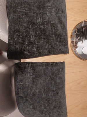 Dark grey black sofa throws, like new