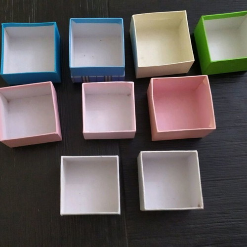 Paper box for organization like new, pack of 9 pieces