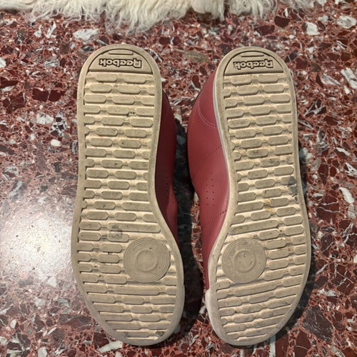 Reebok leather sneakers used, size 39, pink
