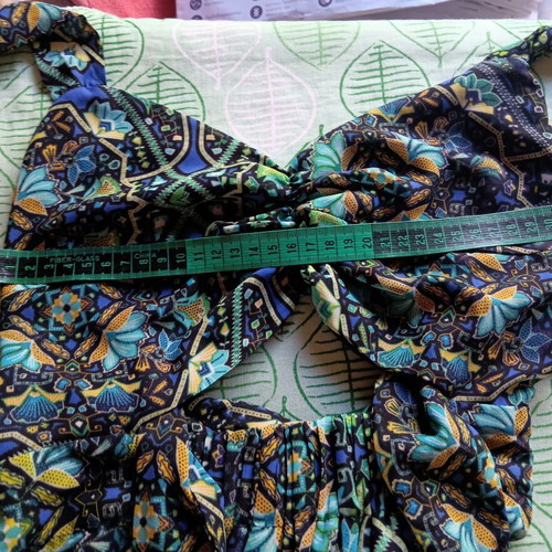 Maxi dress Milk and Honey large used, blue and green