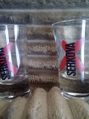 Σφηνοπότηρα Serkova μεταχειρισμένα, σετ 2 τεμαχίων