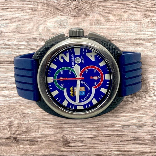 Locman Chronograph Marina Military Titanium watch used