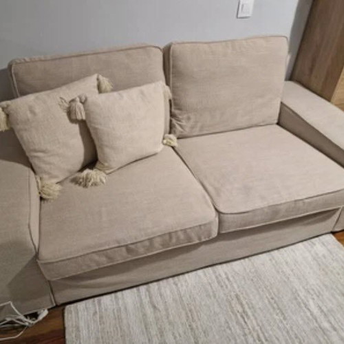 IKEA Kivik 2-Seat Sofa Cover Set like new, beige