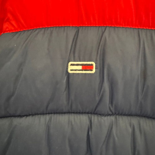 Tommy Hilfiger down vest XXL like new, blue and red