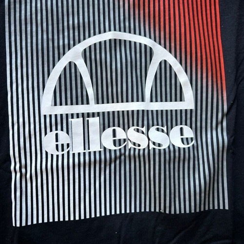 Ellesse Flecta men's t-shirt medium black new with print