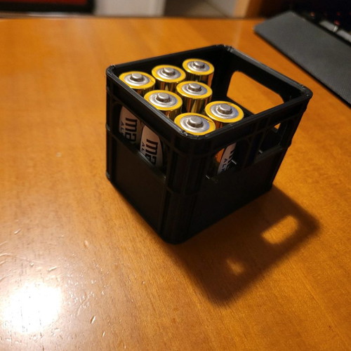 AA battery case in beer crate shape new