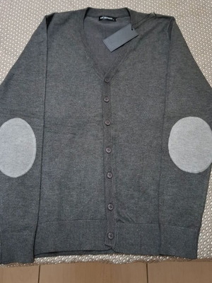 Gray cardigan new, size L