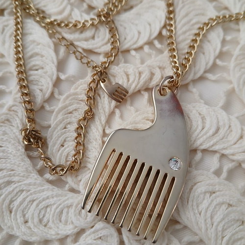 Vintage necklaces set of 2, gold plated, like new