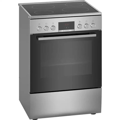 Bosch oven 66lt with ceramic hob 60cm inox like new