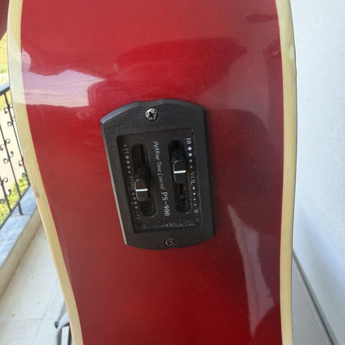 Jacky Jackson electro-acoustic guitar, red sunburst