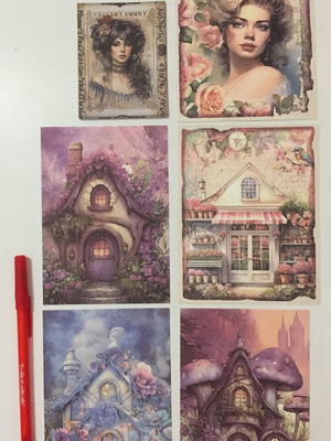 Vintage κάρτες για scrapbooking νέες