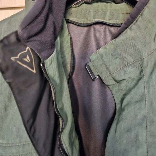 Dainese men's motorcycle jacket cordura 3/4 used, size 56, green cypress