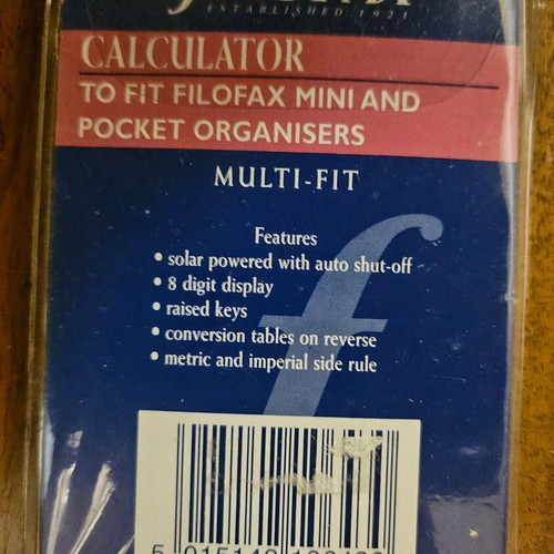 Filofax Mini Calculator new