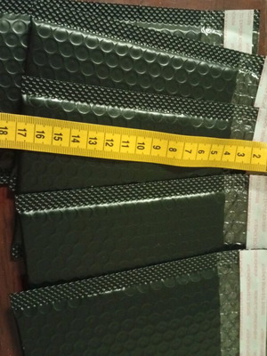 Bubble mailers with adhesive used, set of 5 pieces
