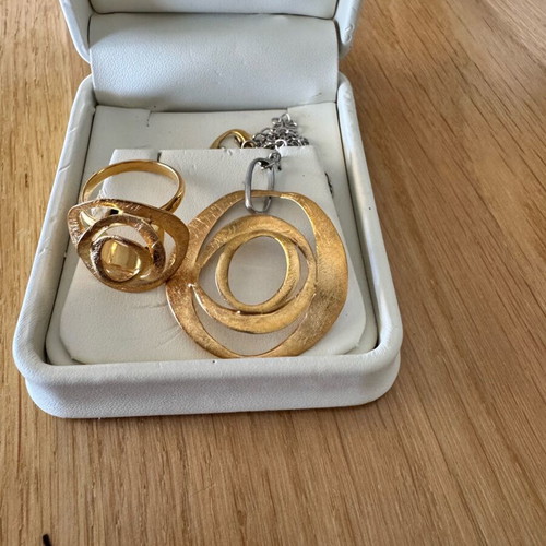 Izzi jewelry set in pure 925 silver like new
