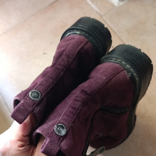 S.Oliver velvet women's shoes like new, purple, size 38