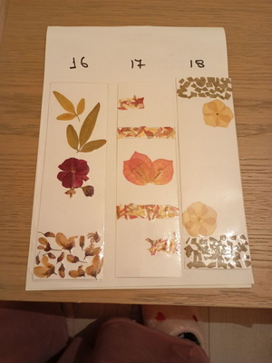 Χειροποίητοι floral σελιδοδείκτες καινούργιοι, σετ 3 τεμαχίων