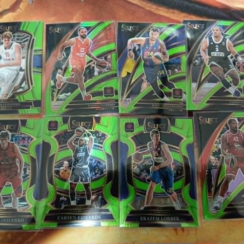 EuroLeague Basketball Numbered Cards set like new