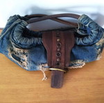 Denim handbag like new
