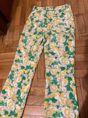 Zara 70s παντελόνι σε άριστη κατάσταση, μέγεθος XS/34 πολύχρωμο