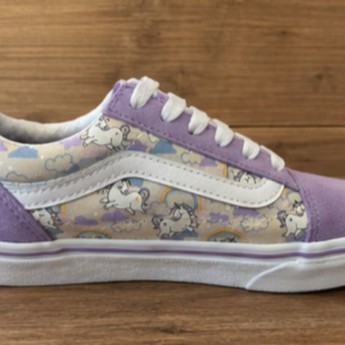 Vans Old Skool Unicorn Kids Size 33 Like New