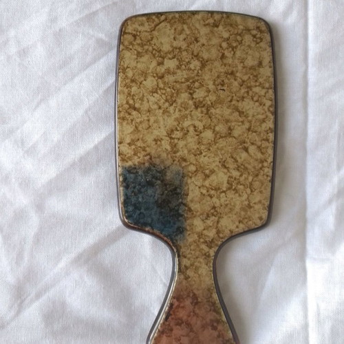 Antique mirror used, France, 13x6 cm