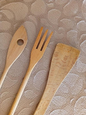 Wooden kitchen utensils set of 3