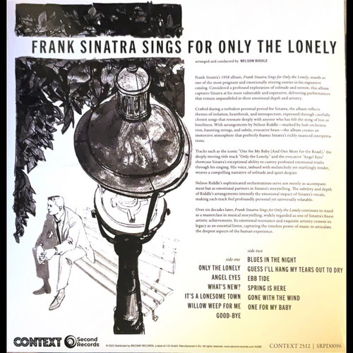 Frank Sinatra Sings for Only the Lonely LP καινούργιο, jazz