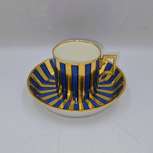 Imperial Vienna Sorgenthal Espresso Cup and Saucer like new (1790-1810)