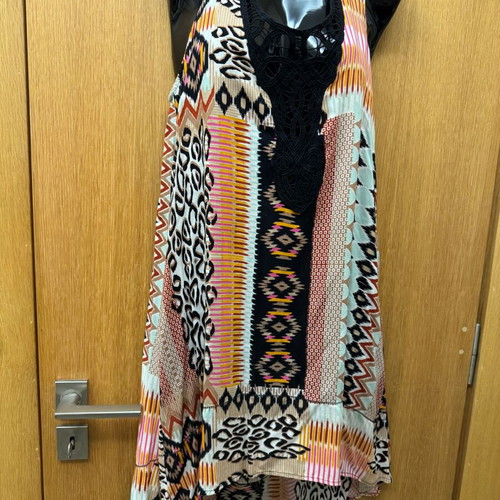 L*Space summer dress loose asymmetric like new, black multicolor