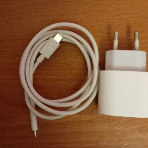 iPhone original charger with USB-C cable