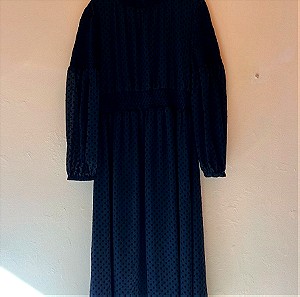 Μακρύ μαύρο φόρεμα 46 μέγεθος