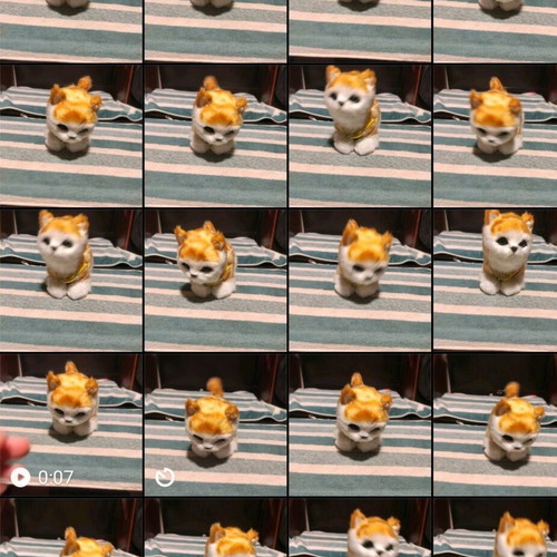 Interactive plush cat with yellow collar, like new