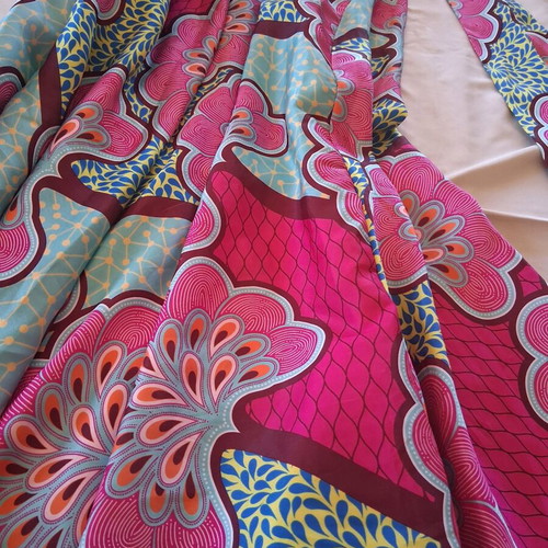 Boho Maxi Skirt colorful high waist like new, summer floral pattern