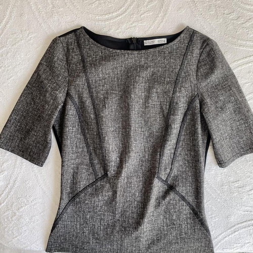 Zara pencil dress new, grey, size S