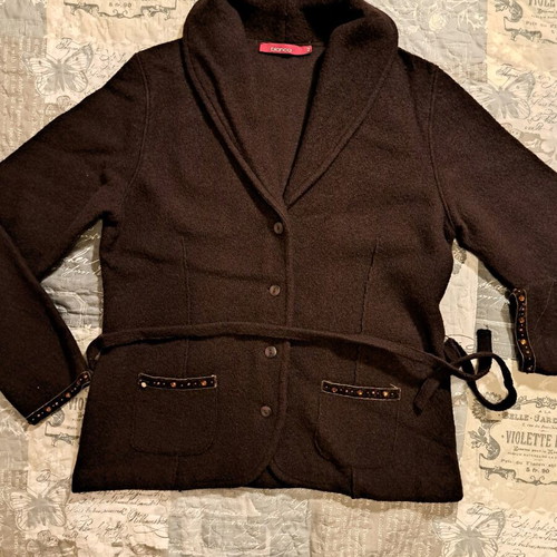 Brown cardigan like new, size XL