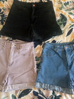 H&M 3-pack stretch denim jeans 164cm