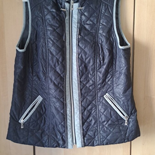 Canda Premium women's vest used, gray and blue, size M