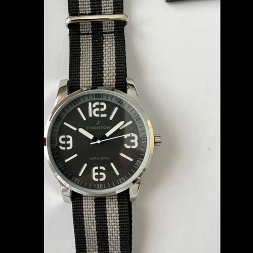 Thorton 9004231 watch new with fabric strap and 30m water resistance