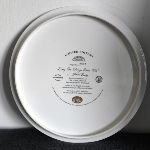 Queen Elizabeth II Golden Jubilee 1952–2002 Limited Edition Bone China Plate