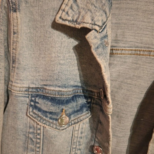 Denim jacket slightly elastic-soft like new, blue, size M
