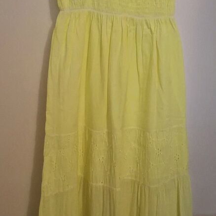 Garden dress yellow summer like new, size S