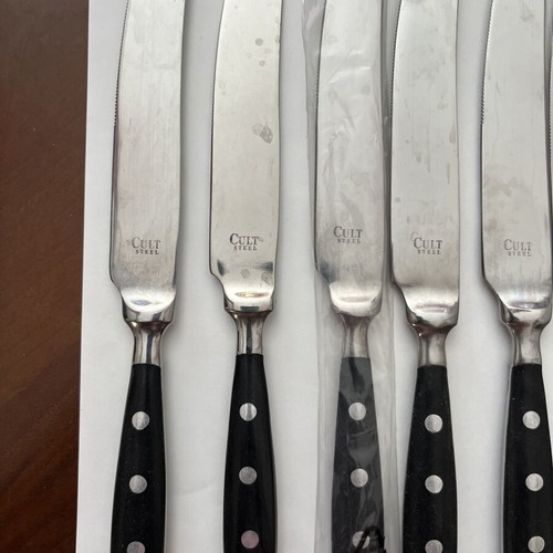 Cutlery set stainless steel new, 12 knives and 12 forks