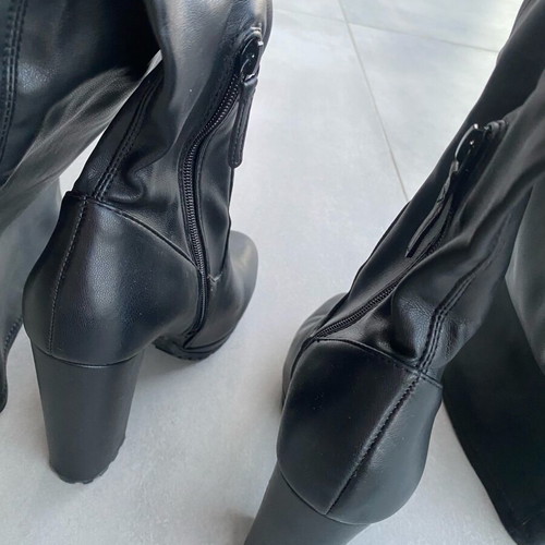 Aldo black high boots with zipper size 37 like new
