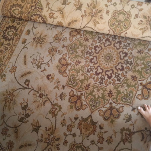 Rugs used, 2 pieces 2.80x2.00 m, green brown, Biokarpet brand